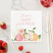 Citrus Fruit Pink Baby Dusche Serviette (Beispiel)