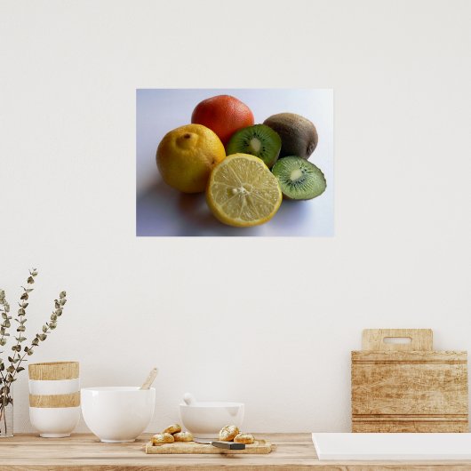 Citrus Fruit Print Poster (Küche)