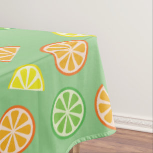 Citrus Fruit Slice Niedlich Erster Geburtstag Lemo Tischdecke