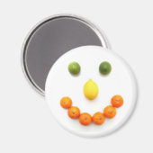 Citrus Fruit Smile Magnet (Vorderseite/Rückseite)