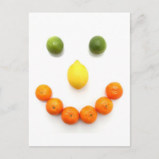 Citrus Fruit Smile Postkarte