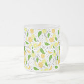 Citrus Fruits Lemon Orange Modern. Mattglastasse (VorderseiteRechts)