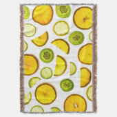 Citrus Fruits Throw Blanket Decke (Vorderseite Vertikal)
