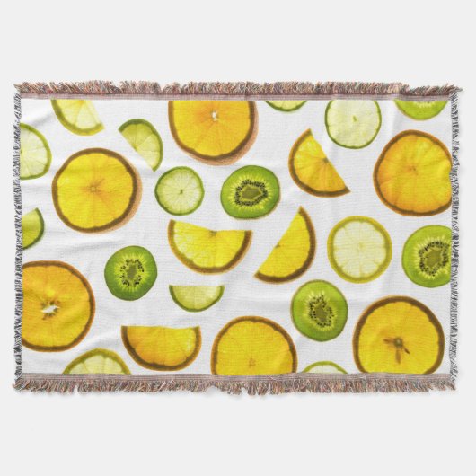 Citrus Fruits Throw Blanket Decke (Vorderseite)