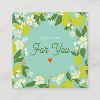 Citrus Garden Enclosure Card - Details Karte