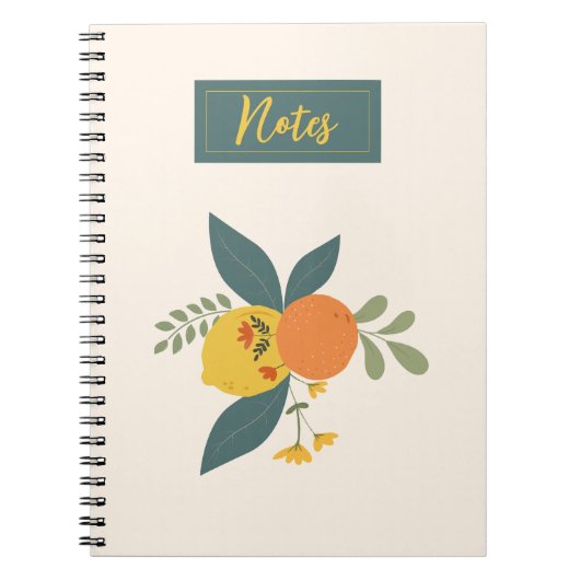 Citrus Garden Notebook Notizblock (Vorderseite)