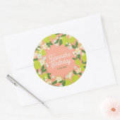 Citrus Garden Party Stickers - bearbeitbarer Text (Umschlag)