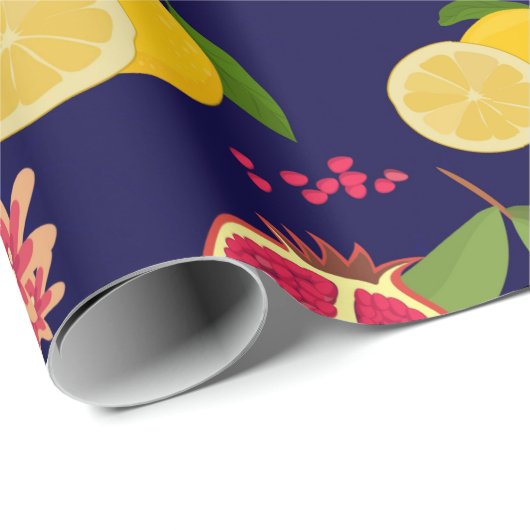 Citrus Geschenkpapier (Rolleneckpunkt)
