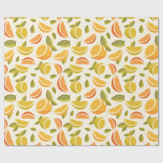 Citrus Geschenkpapier (Flach)