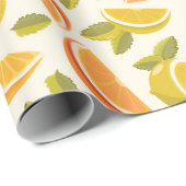 Citrus Geschenkpapier (Rolleneckpunkt)
