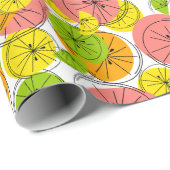 Citrus Geschenkpapier (Rolleneckpunkt)