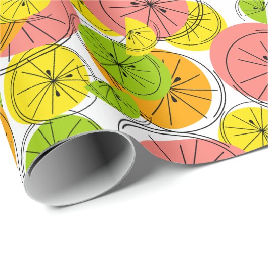 Citrus Geschenkpapier (Rolleneckpunkt)