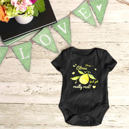 Citrus got nur echte Aquarelllemon Baby Strampler