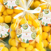 Citrus Got Real Watercolor Fruchtdusche Geschenkanhänger