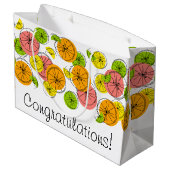 Citrus Gratulation! Geschenktüte groß (Rückseite Schrägansicht)