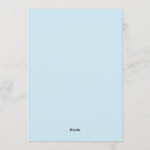 Citrus Green & Coastal Blue Engagement Party Einladung (Rückseite)