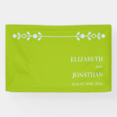 Citrus Green & Coastal Blue Wedding Banner (Horizontal)