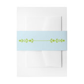 Citrus Green & Coastal Blue Wedding Einladungsbanderole (Vorderseite Beispiel)