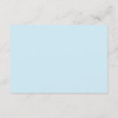 Citrus Green & Coastal Blue Wedding Registry Begleitkarte (Rückseite)