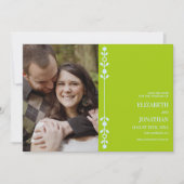 Citrus Green & Coastal Blue Wedding Save The Date (Vorderseite)
