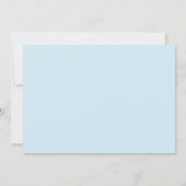 Citrus Green & Coastal Blue Wedding Save The Date (Rückseite)