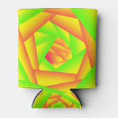 Citrus Green Orange Yellow Ombre Abstract Design Dosenkühler (Vorderseite)