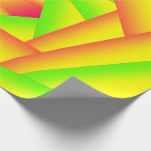 Citrus Green Orange Yellow Ombre Abstract Design Geschenkpapier (Ecke)