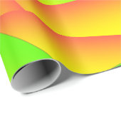 Citrus Green Orange Yellow Ombre Abstract Design Geschenkpapier (Rolleneckpunkt)