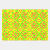 Citrus Green Orange Yellow Ombre Abstract Design Geschenkpapier Set (Vorderseite 2)