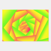 Citrus Green Orange Yellow Ombre Abstract Design Geschenkpapier Set (Vorderseite)
