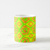 Citrus Green Orange Yellow Ombre Abstract Design Kaffeetasse (Mittel)