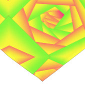 Citrus Green Orange Yellow Ombre Abstract Design Kurzer Tischläufer (Ecke)