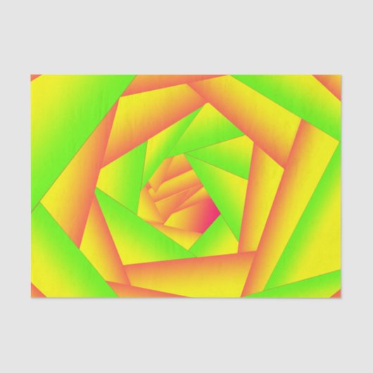 Citrus Green Orange Yellow Ombre Abstract Design Seidenpapier (Vorderseite)