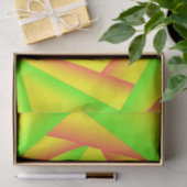 Citrus Green Orange Yellow Ombre Abstract Design Seidenpapier (Geschenk)