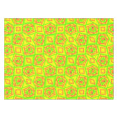 Citrus Green Orange Yellow Ombre Abstract Design Tischdecke (Vorderseite (Horizontal))