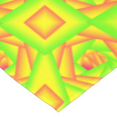Citrus Green Orange Yellow Ombre Abstract Design Tischdecke (Schrägansicht)