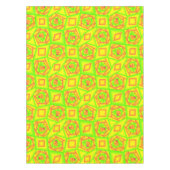 Citrus Green Orange Yellow Ombre Abstract Design Tischdecke (Vorderseite)