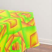 Citrus Green Orange Yellow Ombre Abstract Design Tischdecke (Beispiel)