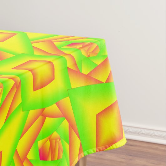 Citrus Green Orange Yellow Ombre Abstract Design Tischdecke (Beispiel)