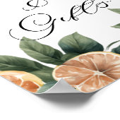 Citrus Greenery | Kartenzeichen Poster (Ecke)