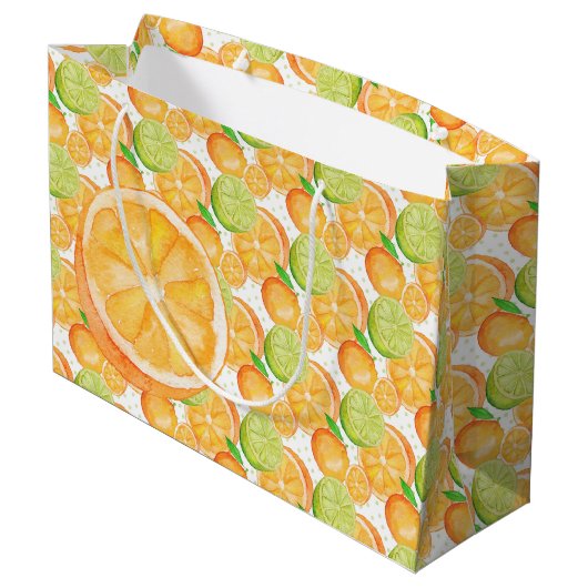 Citrus Große Geschenktüte (Rückseite Schrägansicht)