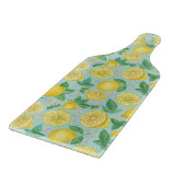 Citrus Grove Tile - Wasserfarbe Zitronen Botanisch Schneidebrett (Ecke)