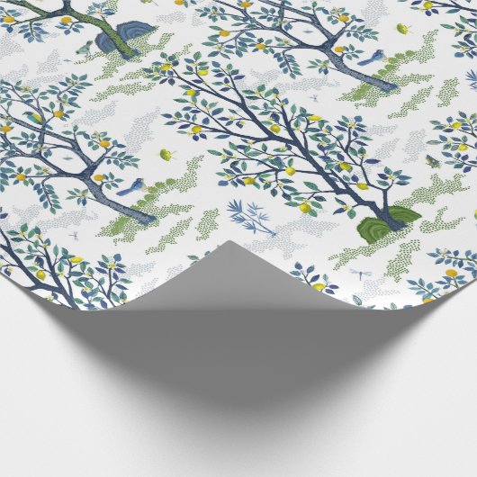 Citrus Grove White Geschenkpapier (Ecke)