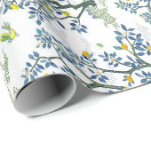 Citrus Grove White Geschenkpapier (Rolleneckpunkt)