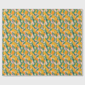 Citrus HandGezeichnet Vintager Stil Geschenkpapier (Flach)