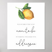 Citrus hilft der betrieblichen Mama, einen Umschla Poster (Vorne)