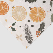 Citrus, Holly and Pine Needles Gemütliche Weihnach Seidenpapier (Detail)