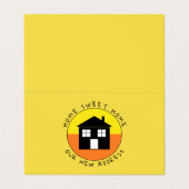 Citrus House Logo, Änderung der Adresskarte Visitenkarten (Außenseite Aufgefaltet)