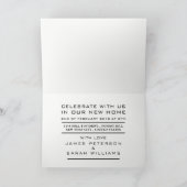 Citrus House-Logo, Party Einladung für den Hausbau (Innenseite)