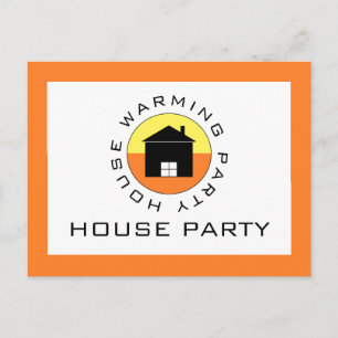 Citrus House-Logo, Party Einladung für den Hausbau
